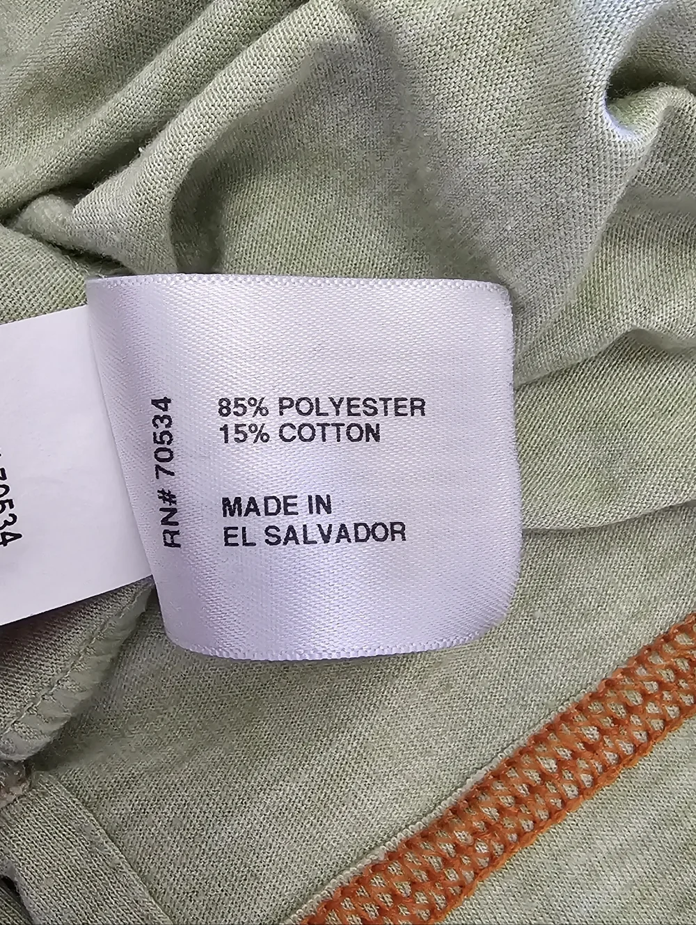 Orvis Sage Green Quarter-Zip Pullover with Tan Accents